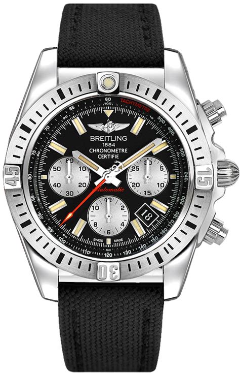 breitling 22mm black canvas strap 101w|Breitling Chronomat 44 Airborne AB01154G/BD13 .